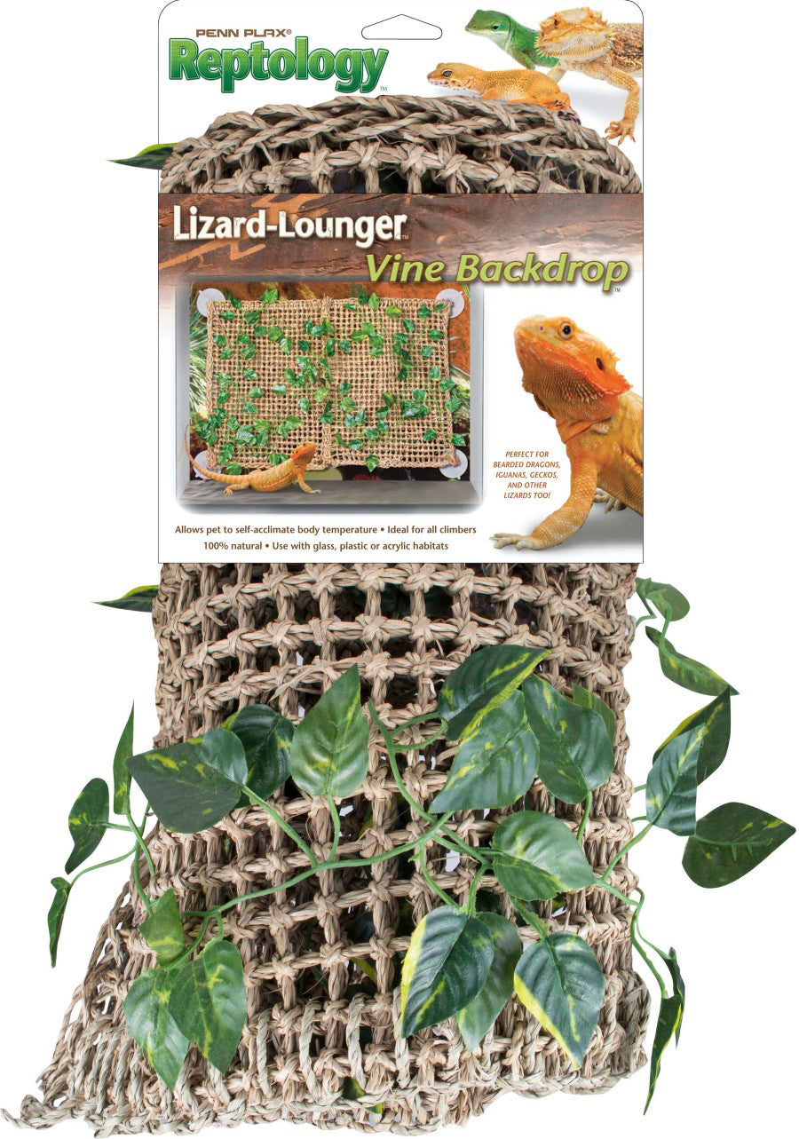 Penn-Plax Lizard Lounger Basking Platform with Vines Brown 1ea/23.5 In X 14 in