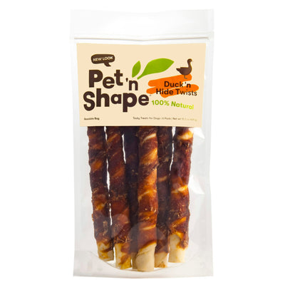 Pet 'N Shape Duck Hide Twists Dog Treats 1ea/15.3 oz, 6 pk