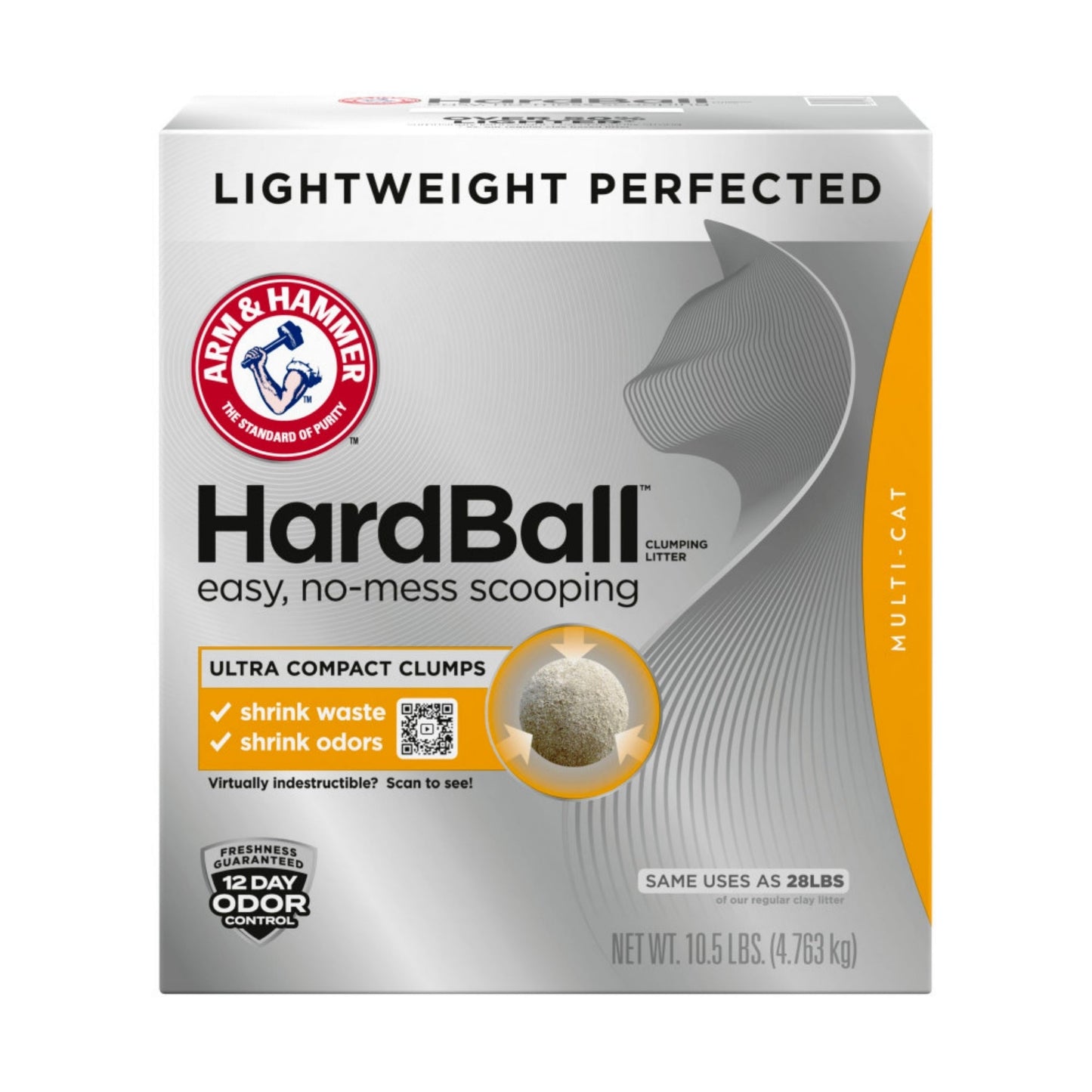 Arm & Hammer Hardball Lightweight Clumping Cat Litter 1ea/10.5 lb