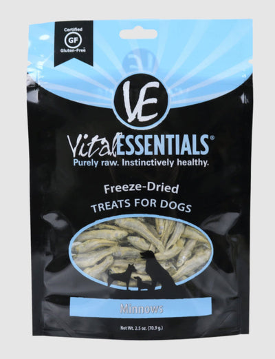 Vital Essentials Dog Freeze-Dried Treat Minnow 2.5oz.
