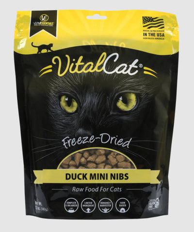 Vital Essentials Freeze Dried Feline Delightful Duck - Nibblets 12oz.