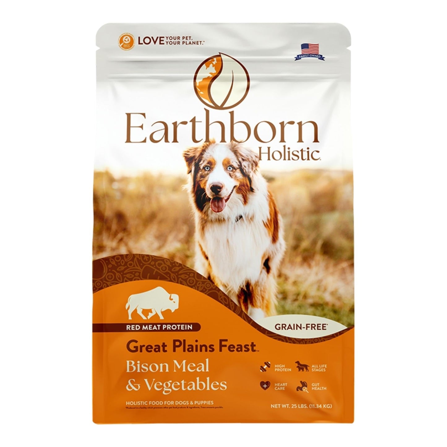 Earthborn Dog Grain Free Great Plains Feast 25Lb