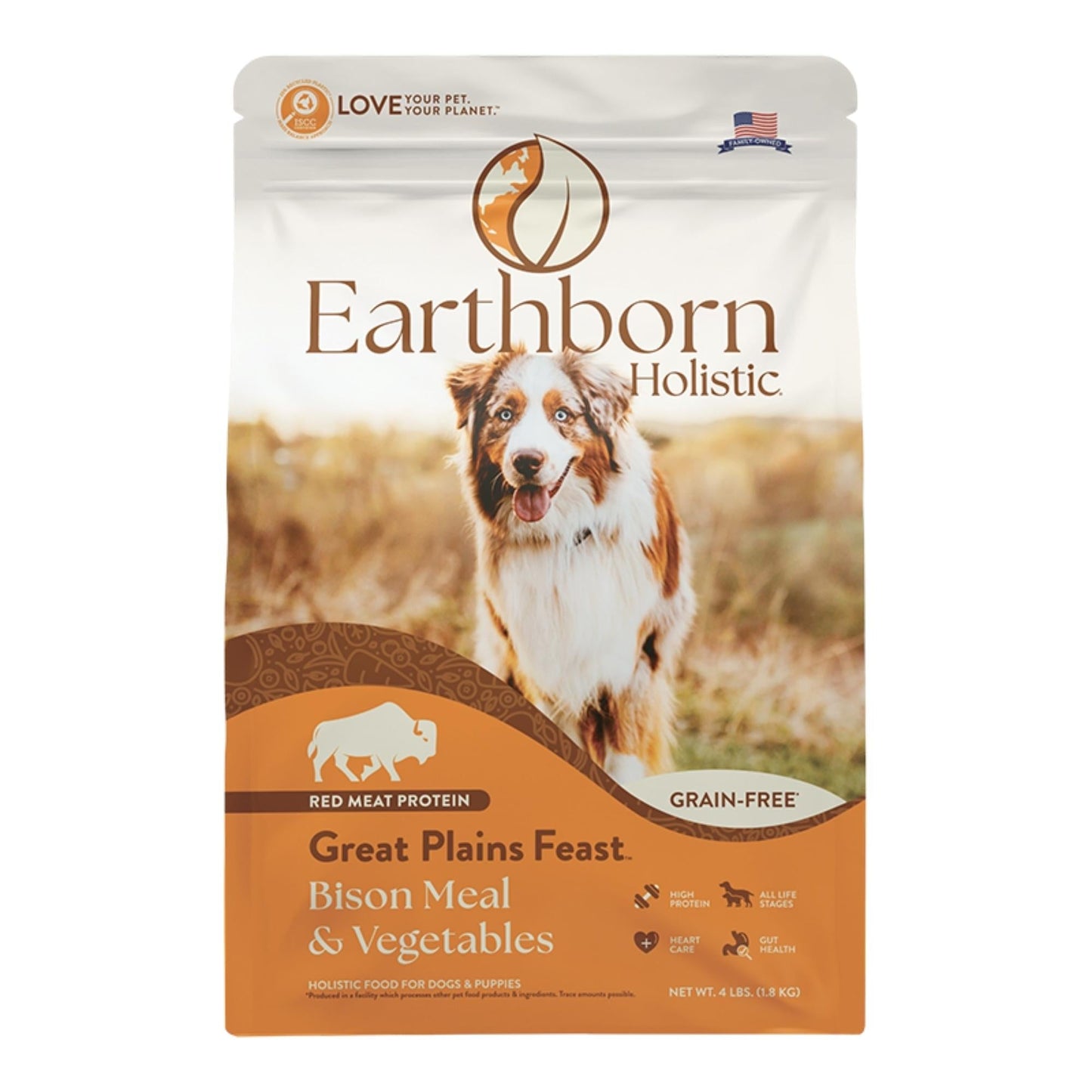 Earthborn Dog Grain Free Great Plains Feast 4Lb