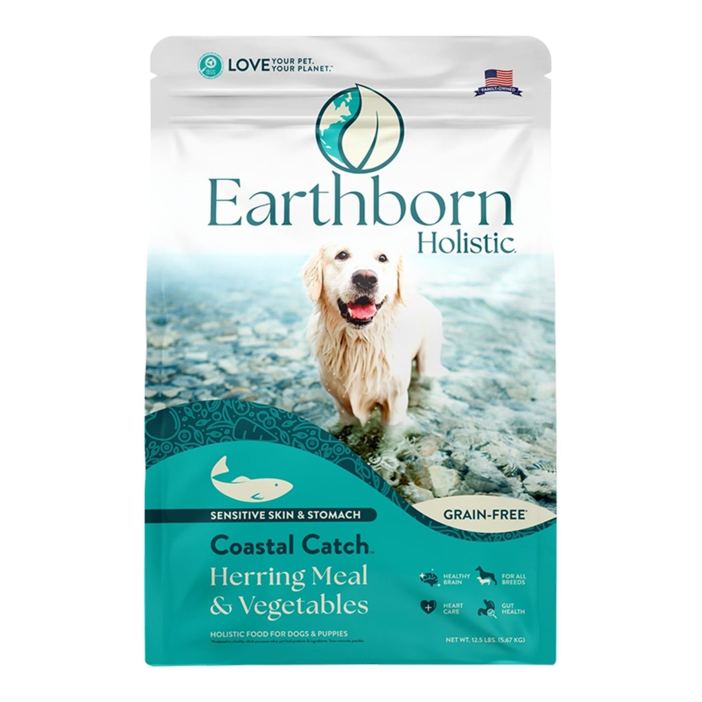 Earthborn Dog Grain Free Coastal Catch 12.5Lb