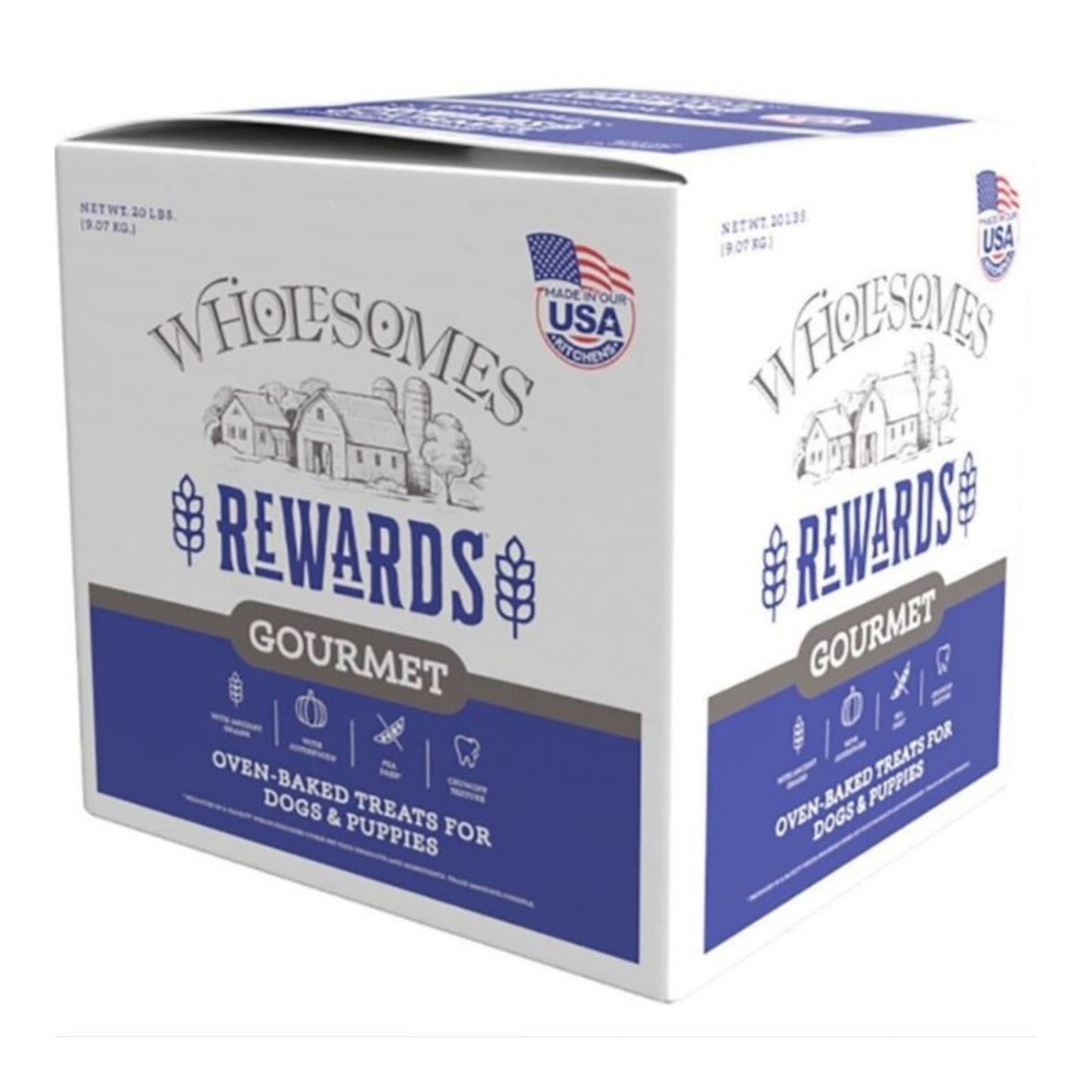 Wholesomes Rewards Gourmet Biscuits Peanut Butter 20 Lb