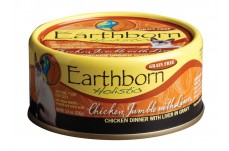 Earthborn Holistic Grain Free Chicken Jumble with Liver Wet Cat Food 24ea/5.5 oz, 24 pk