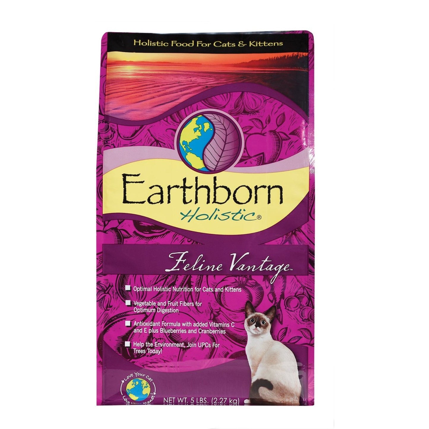 Earthborn Holistic Feline Vantage Dry Cat Food 1ea/5 lb