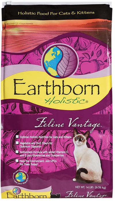 Earthborn Holistic Feline Vantage Dry Cat Food 1ea/14 lb