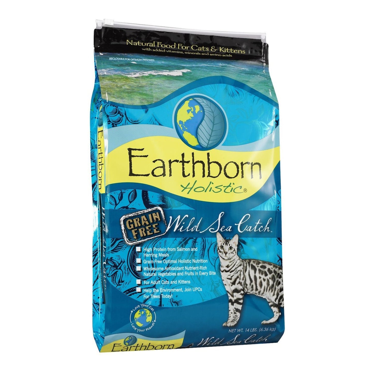 Earthborn Holistic Wild Sea Catch Grain Free Dry Cat Food 1ea/14 lb