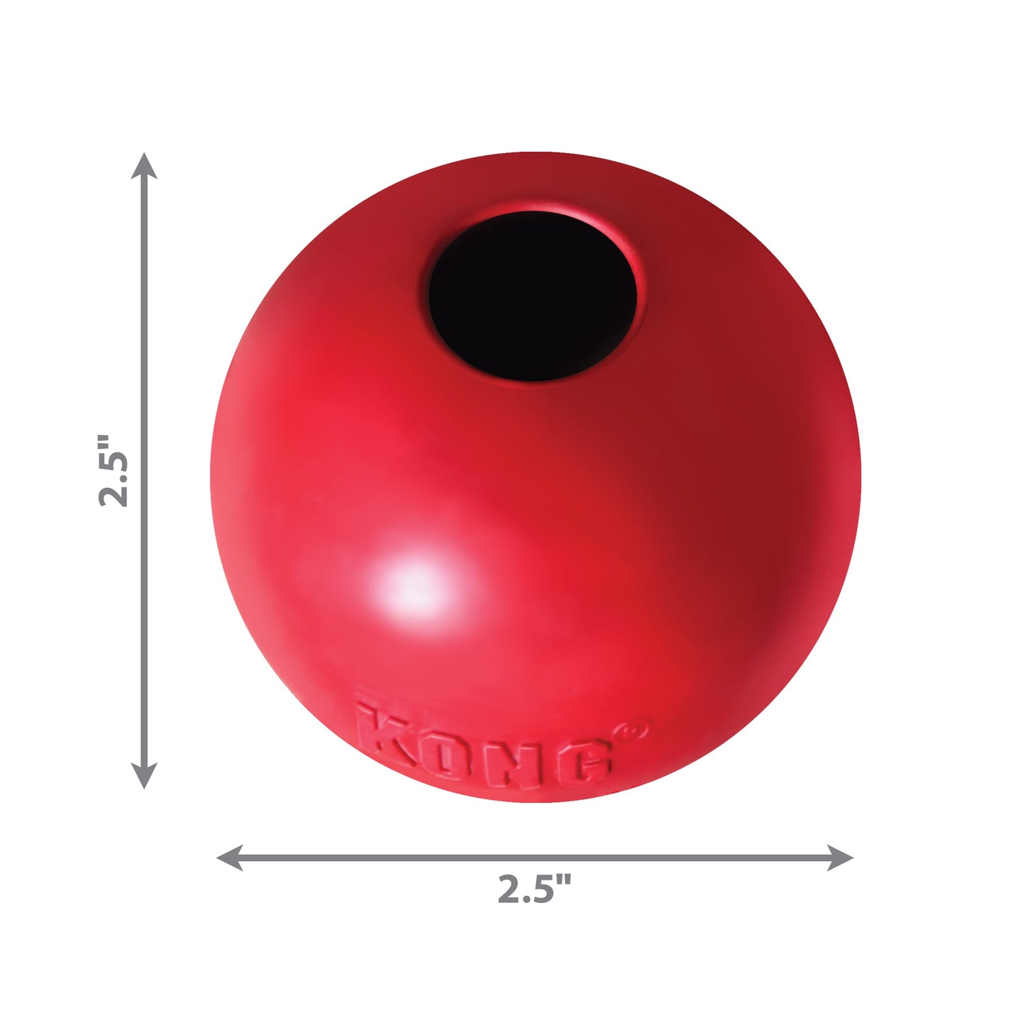 KONG Ball Dog Toy Red 1ea/SM