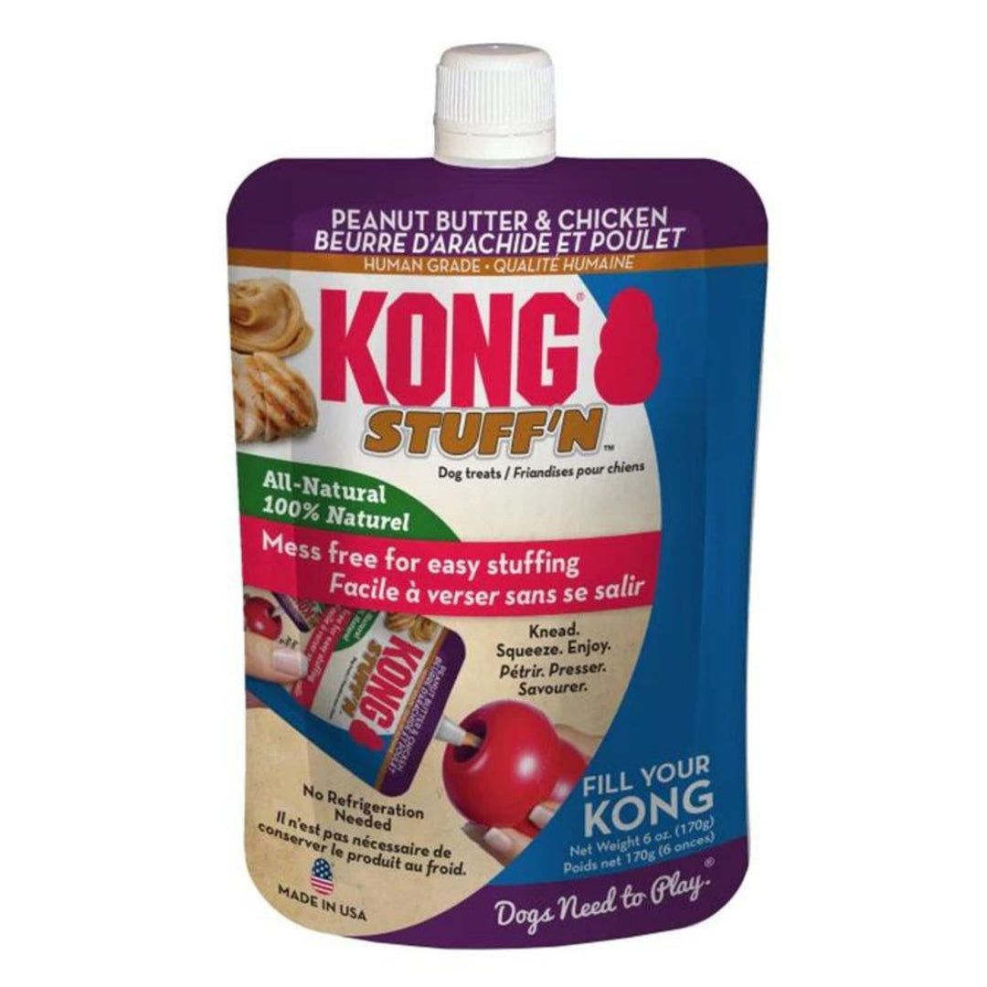 KONG Stuff'N Dog Treat Paste Pouch Peanut Butter & Chicken 1ea/6 oz