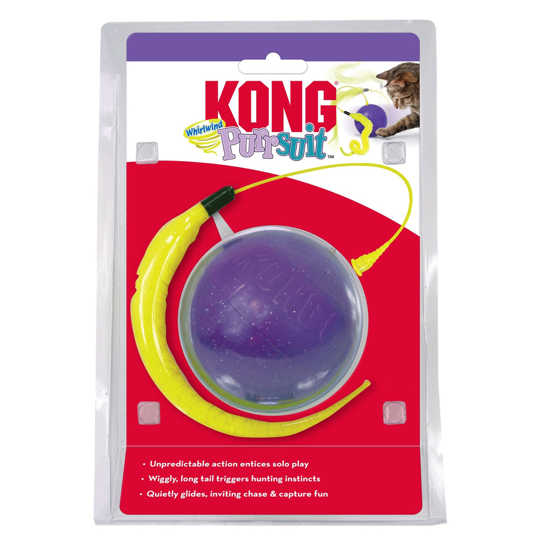 KONG Purrsuit Whirlwind Cat Toy Purple 1ea/One Size