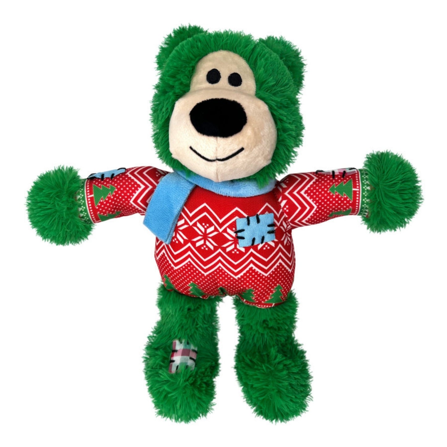 KONG Holiday Wild Knots Bear Dog Toy Assorted, 1ea/MD/LG