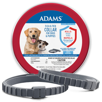 Adams Flea & Tick Collar for Dogs & Puppies 1ea/2 pk