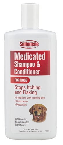 Sulfodene Medicated Shampoo & Conditioner for Dogs 1ea/12 oz