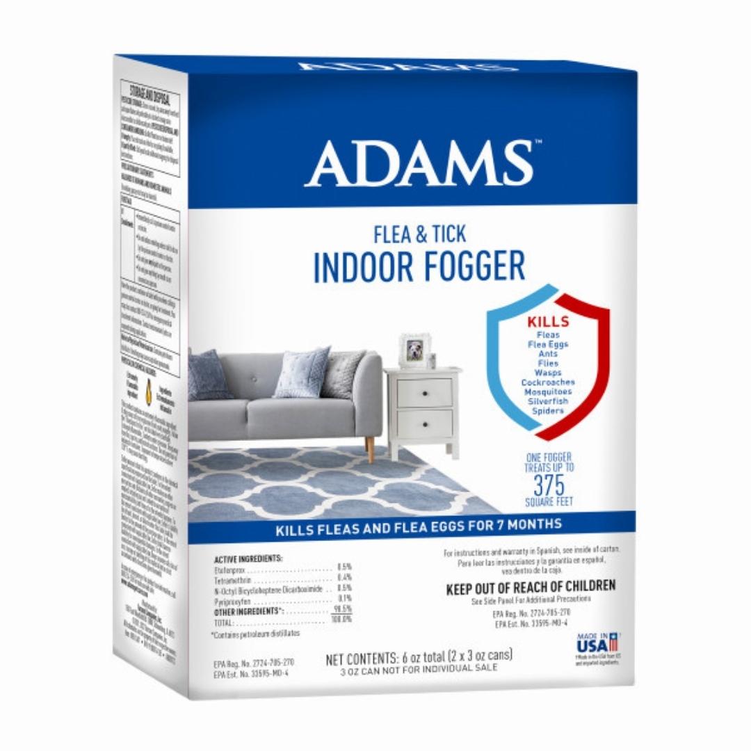 Adams Flea & Tick Indoor Fogger 2 Pack Clear 1ea/3oz. Cans
