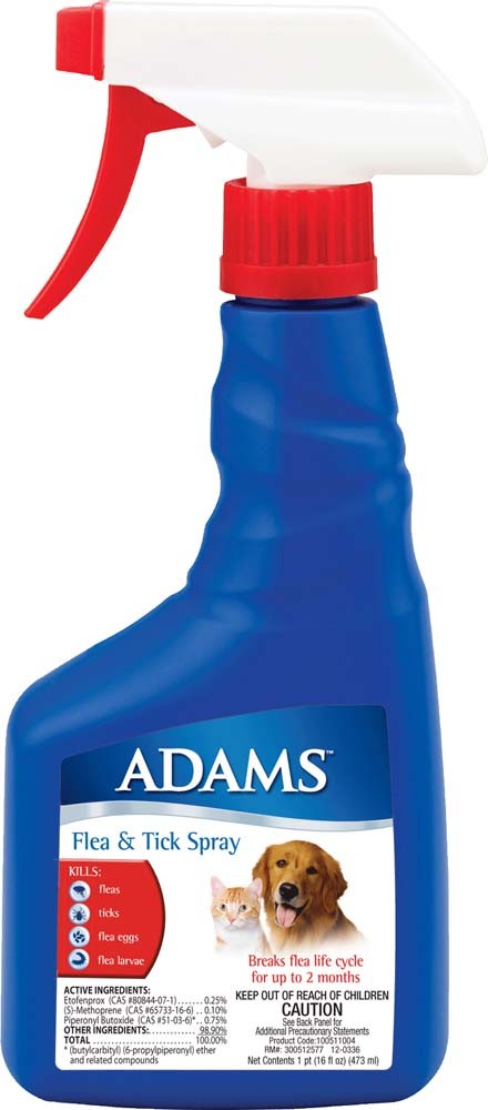 Adams Flea & Tick Spray 1ea/16oz.