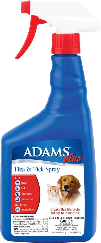 Adams Plus Flea & Tick Spray 1ea/32 fl oz.