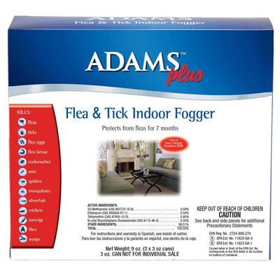 Adams Plus Flea & Tick Indoor Fogger 1ea/3 pk, 3 oz.