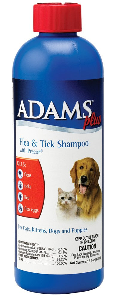 Adams Plus Flea & Tick Shampoo with Precor 1ea/12 fl oz.