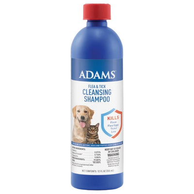Adams Flea & Tick Cleansing Shampoo Clear 1ea/12oz.