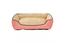DMC Box Faux Linen Dog Bed Multicolor 1ea/27 By 36 in