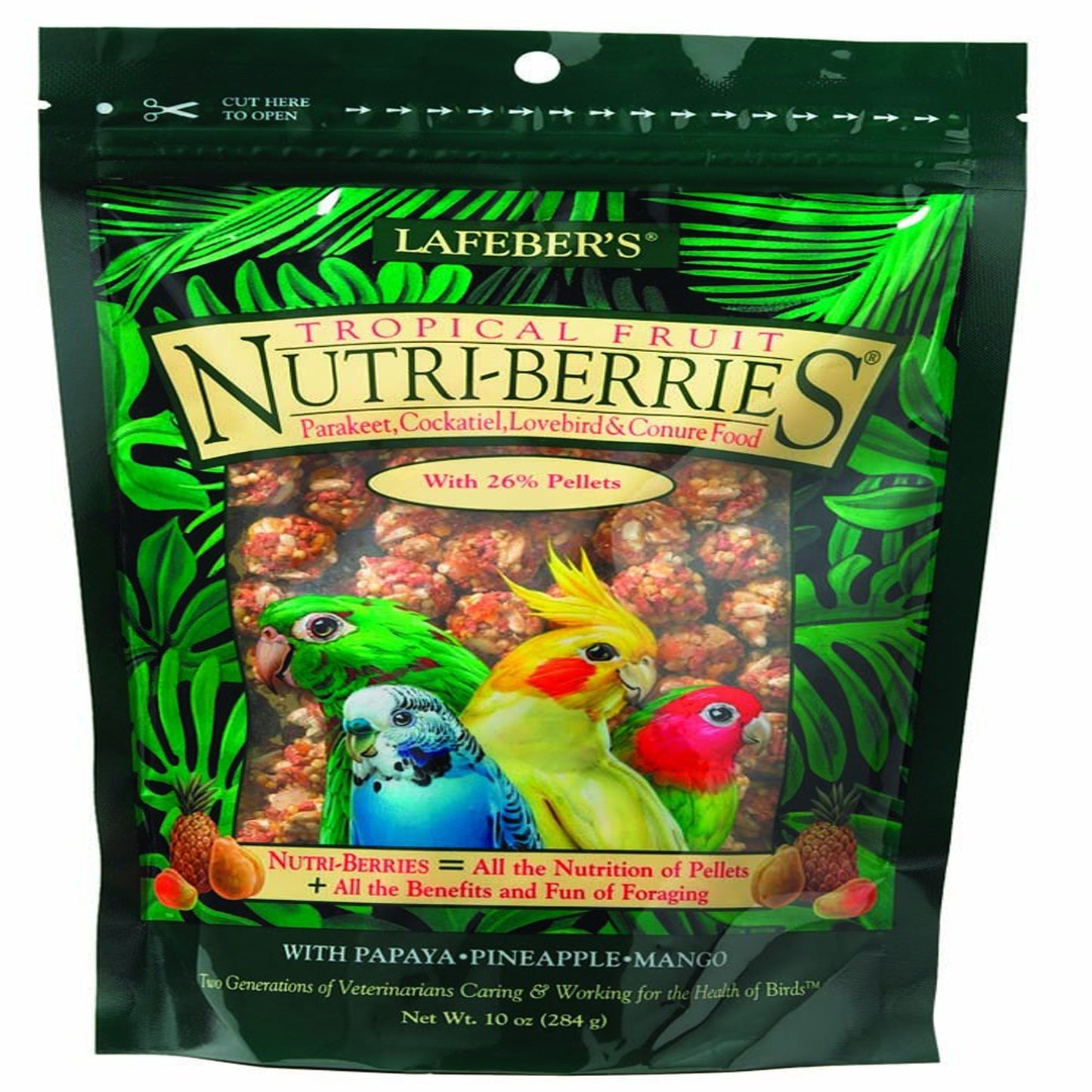 Lafeber Company Tropical Fruit Nutri-Berries Cockatiel Food 1ea/10 oz