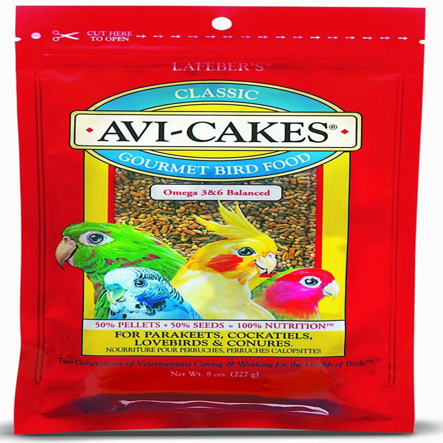 Lafeber Company Classic Avi-Cakes Parakeet & Cockatiel Treat 1ea/8 oz