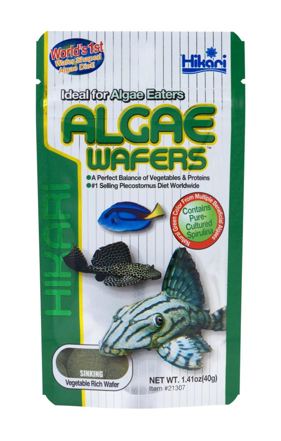 Hikari USA Algae Wafers Rapidly Sinking Wafer Fish Food 1ea/1.41 oz