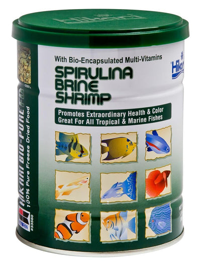 Hikari USA Bio-Pure Spirulina Brine Shrimp Freeze Dried Fish Food 1ea/1.76 oz