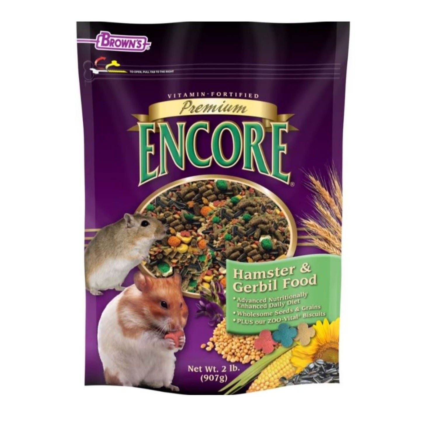 Encore Premium Hamster & Gerbil Food 2 Lb