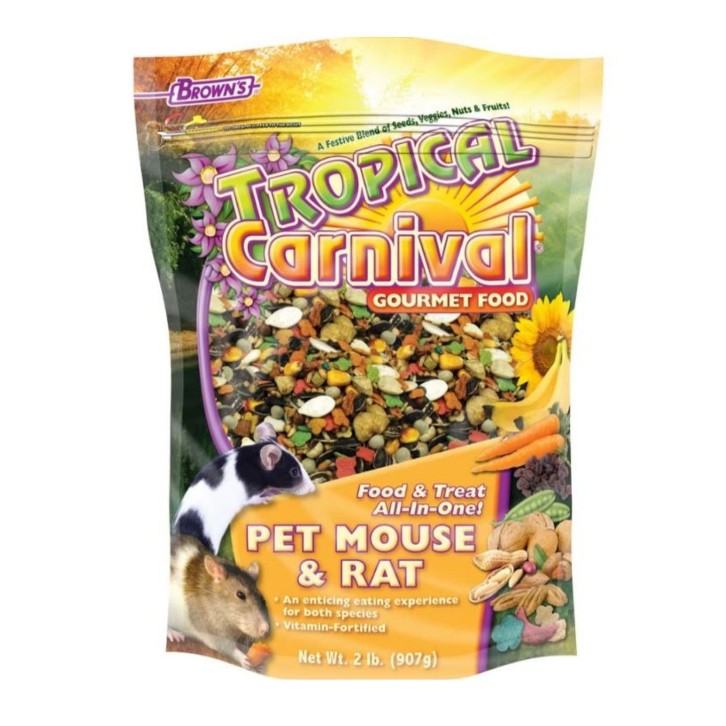 Tropical Carnival Gourmet Pet Mouse & Rat Food 2 Lb