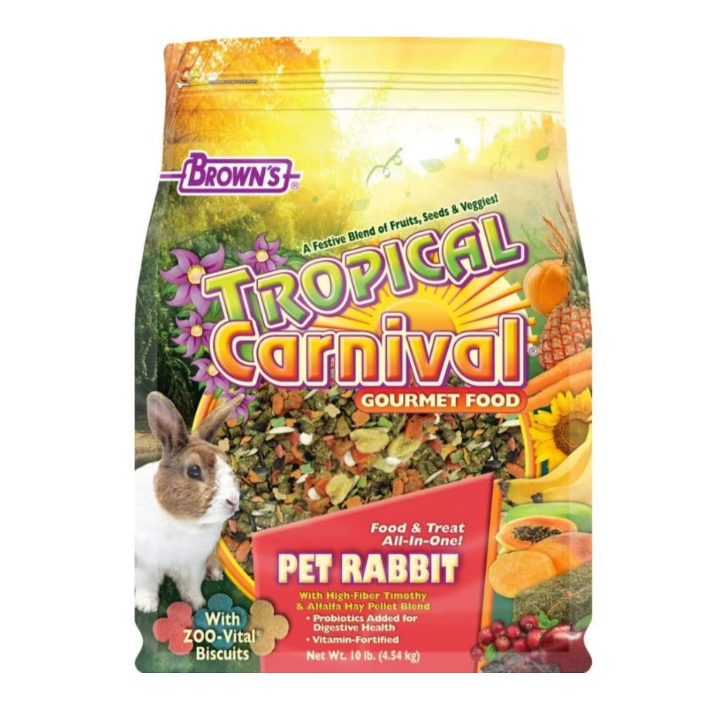 Tropical Carnival Gourmet Pet Rabbit Food 5 Lb