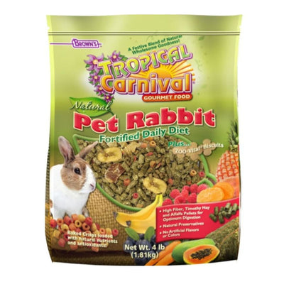 Tropical Carnival Natural Pet Rabbit Food 4 Lb