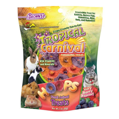 Tropical Carnival Hoops Small Animal Treats 3oz.