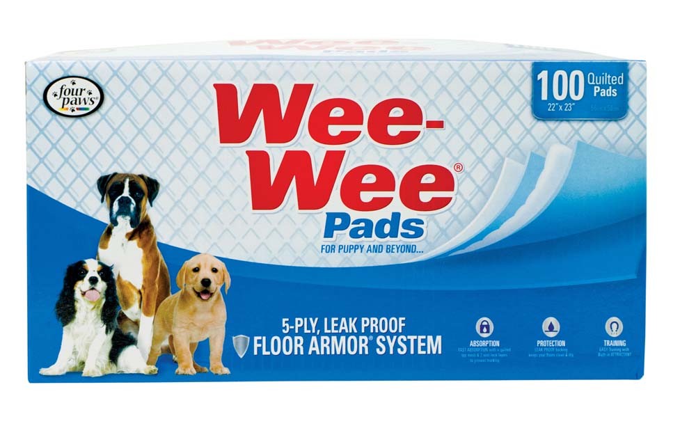 Four Paws Four Paws Wee-Wee Superior Performance Dog Pee Pads 1ea/100 ct Bag, 22 in X 23 in