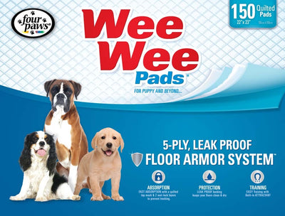 Four Paws Four Paws Wee-Wee Superior Performance Dog Pee Pads 1ea/150 ct, 22 in X 23 in