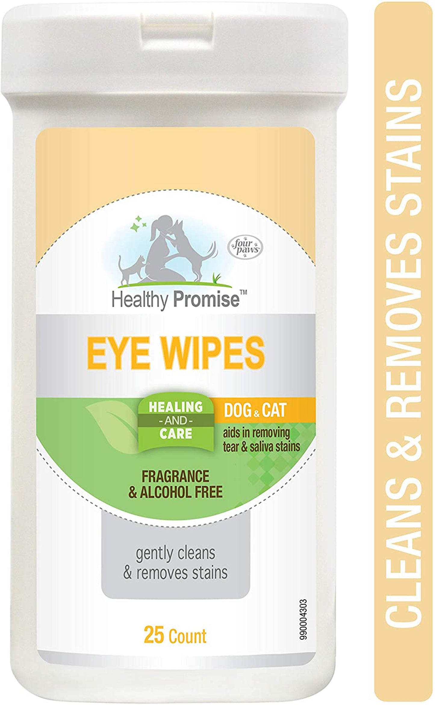 Four Paws Eye Wipes for Dog & Cat Eye Wipes 1ea/25 ct