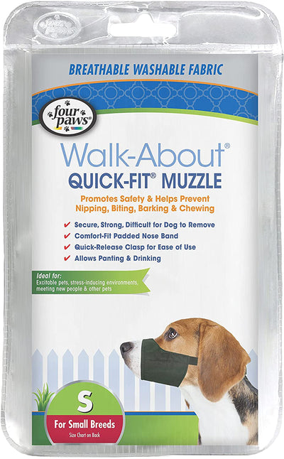 Four Paws Walk-About Quick-Fit Dog Muzzle 1ea/2 - SMall