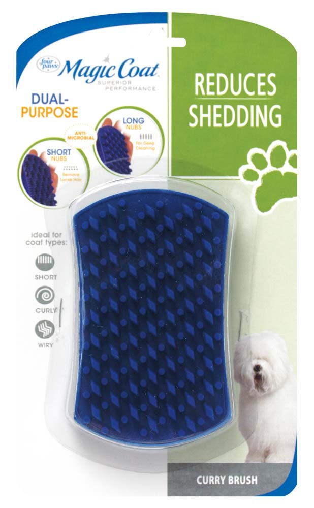 Four Paws Magic Coat Curry Brush for Dogs 1ea/One Size