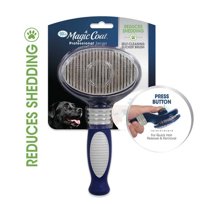 Four Paws Magic Coat Professional Series Self-Cleaning Slicker Brush Self-Cleaning Brush 1ea/One Size