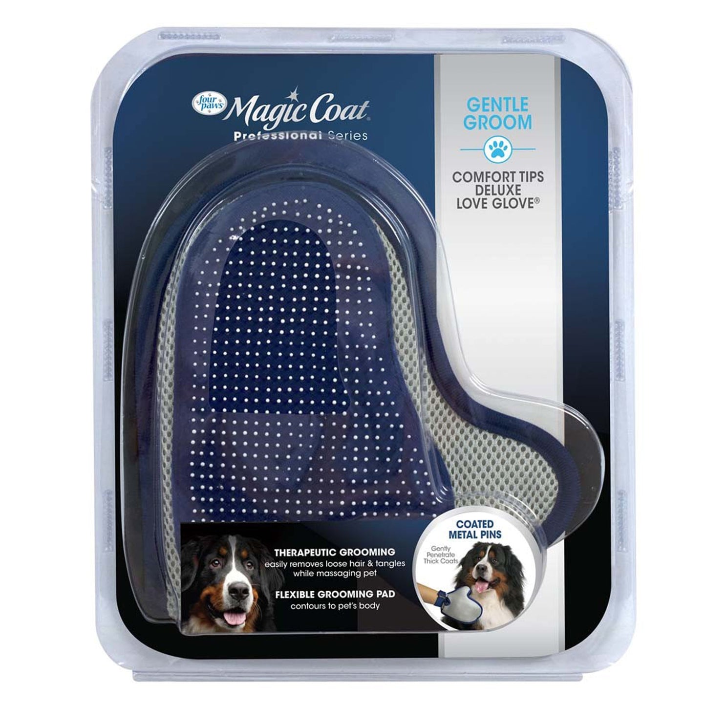 Four Paws Magic Coat Professional Series Comfort Tips Deluxe Dog Grooming Glove One Size