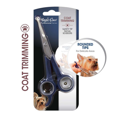 Four Paws Magic Coat Professional Series Safety Tip Facial Dog Trimming Scissors Saftey Tip Facial Scissors 1ea/One Size