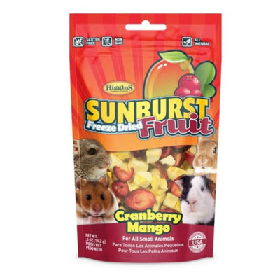 Sunburst Freeze Dried Fruit Small Animal Treat Cranberry/Mango .5oz.