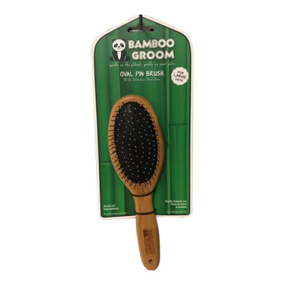 Bamboo Groom Oval Pin Brush Large