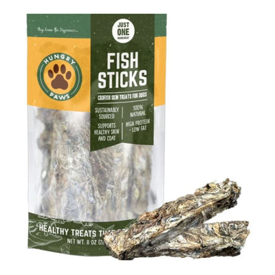 Hungry Paws Sticks Single Ingredient Treat Cod 8oz.