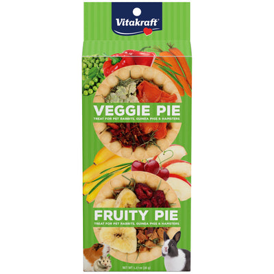 Vitakraft Veggie Pie & Fruity Pie Small Animal Treat 1ea/1.27 oz