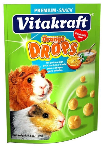 Vitakraft Drops w/Orange Treat for Guinea Pigs 1ea/5.3 oz