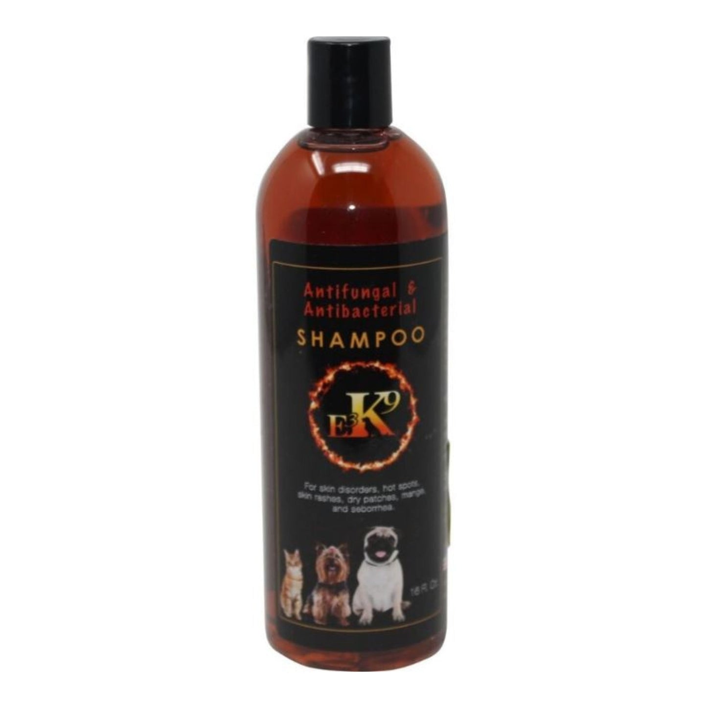 E3 K9 Antifungal & Antibacterial Shampoo 16oz.