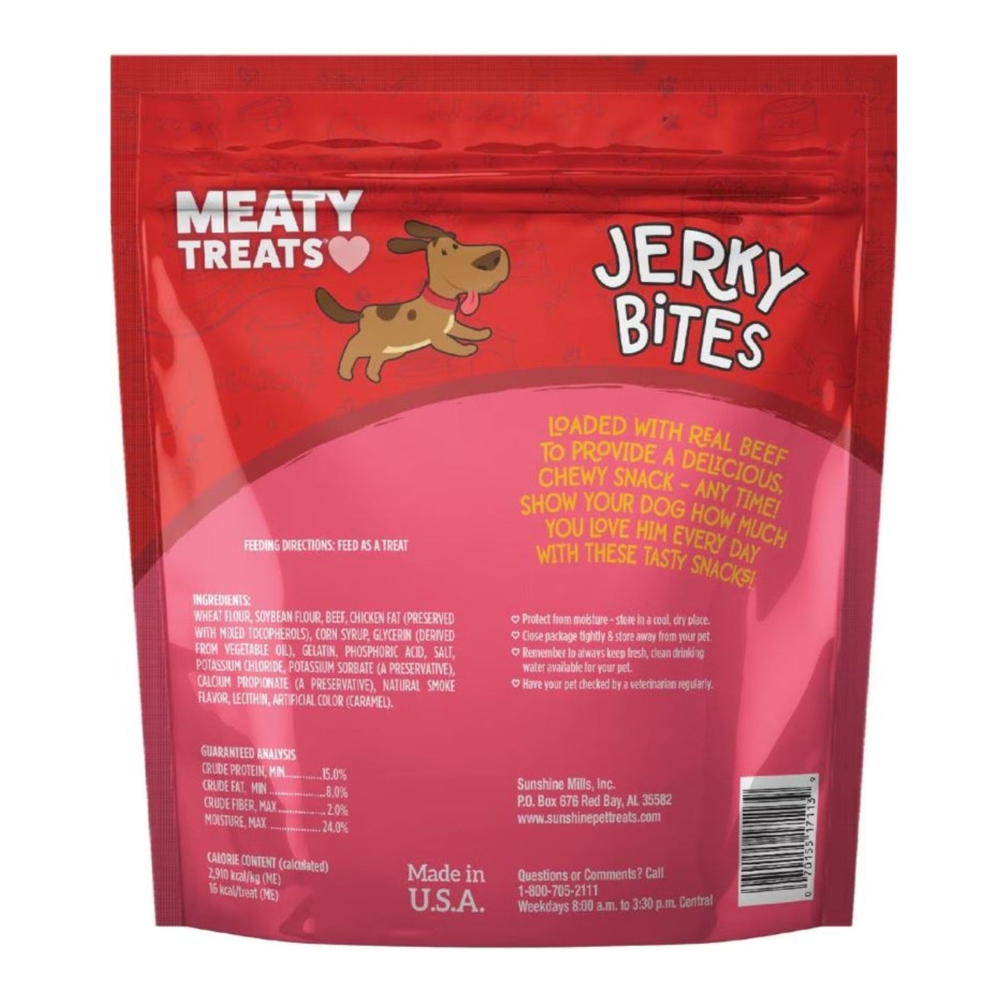 Meaty Treats Jerky Bites Beef/Pepperoni 25oz.